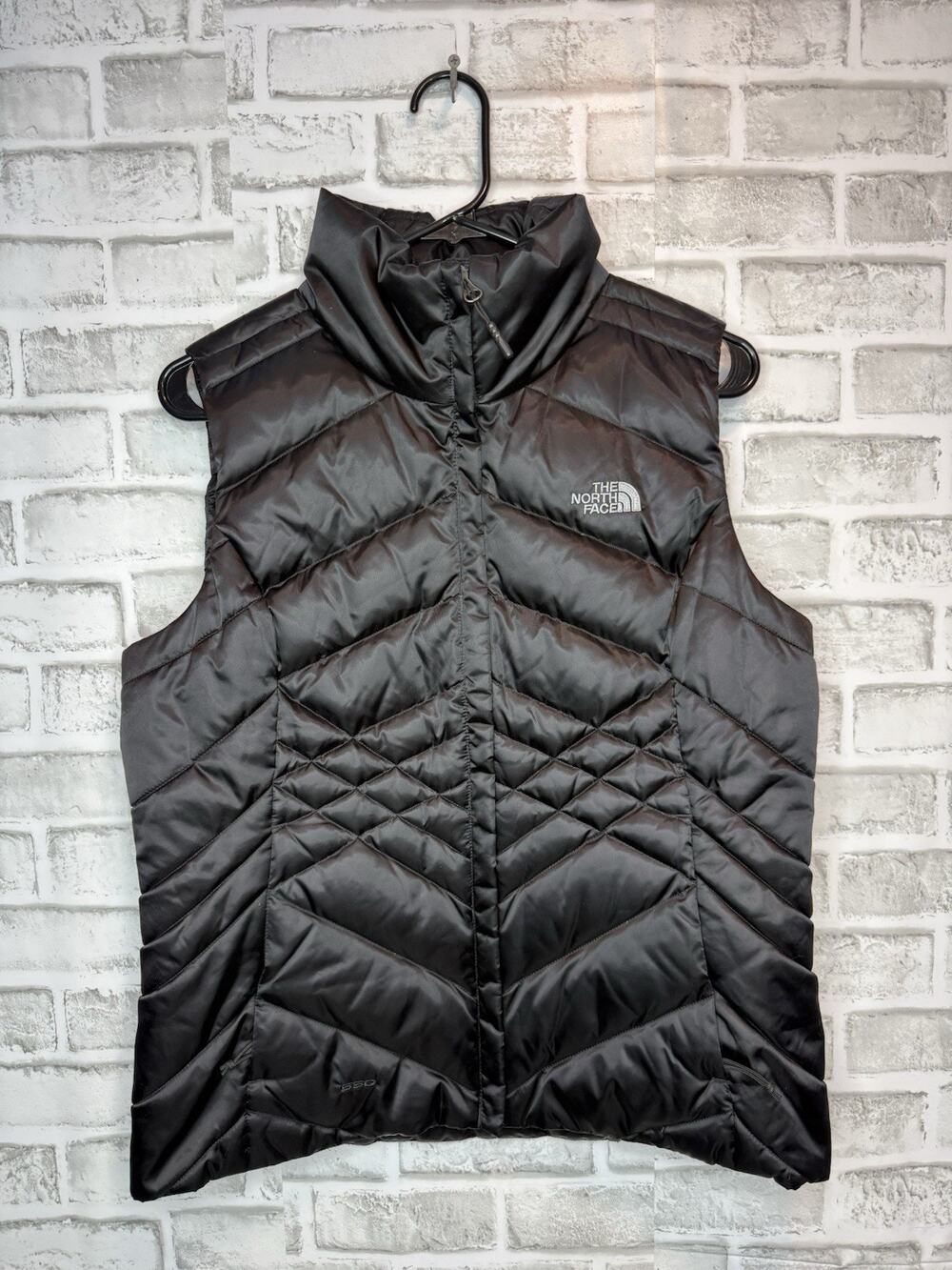 North Face 550 Goose Down ACONCAGUA Vest Puffer Black Jacket Coat Women's M
